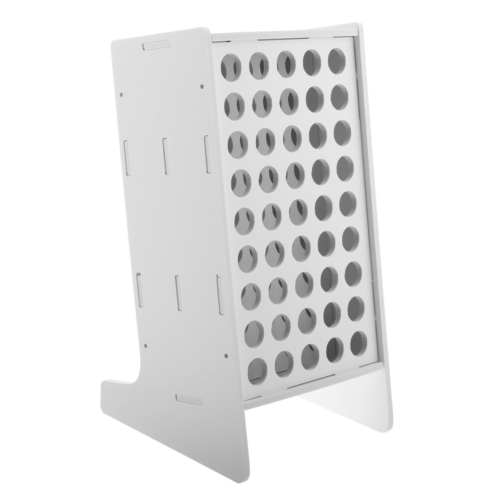 Organizzatore Portapenne e Design Inclinato Bianco 45 Fori in Plastica Multi Funzionale per Festa Scuola Decor, per Ragazzo Ragazza in Scuola e Asilo