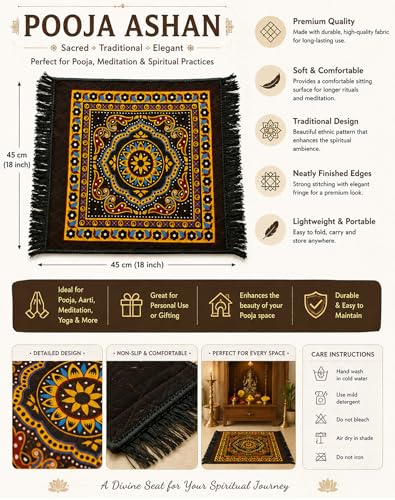 Image of BENAVJI Traditional Floral Printed Carpet Rug for Living Room | Soft Floor Mat with Decorative Tassel Border | Anti-Skid Multipurpose Area Rug for Bedroom, Hall & Home Decor Pack of 4