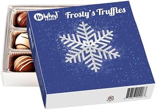 Vegan, Plant Based, Gluten Free Gourmet Chocolates | Frosty's Truffle Collection (9 Pieces) | Dairy Free, Nut Free, Peanut Free, Soy Free | Allergy Friendly Gifts | By No Whey! Foods