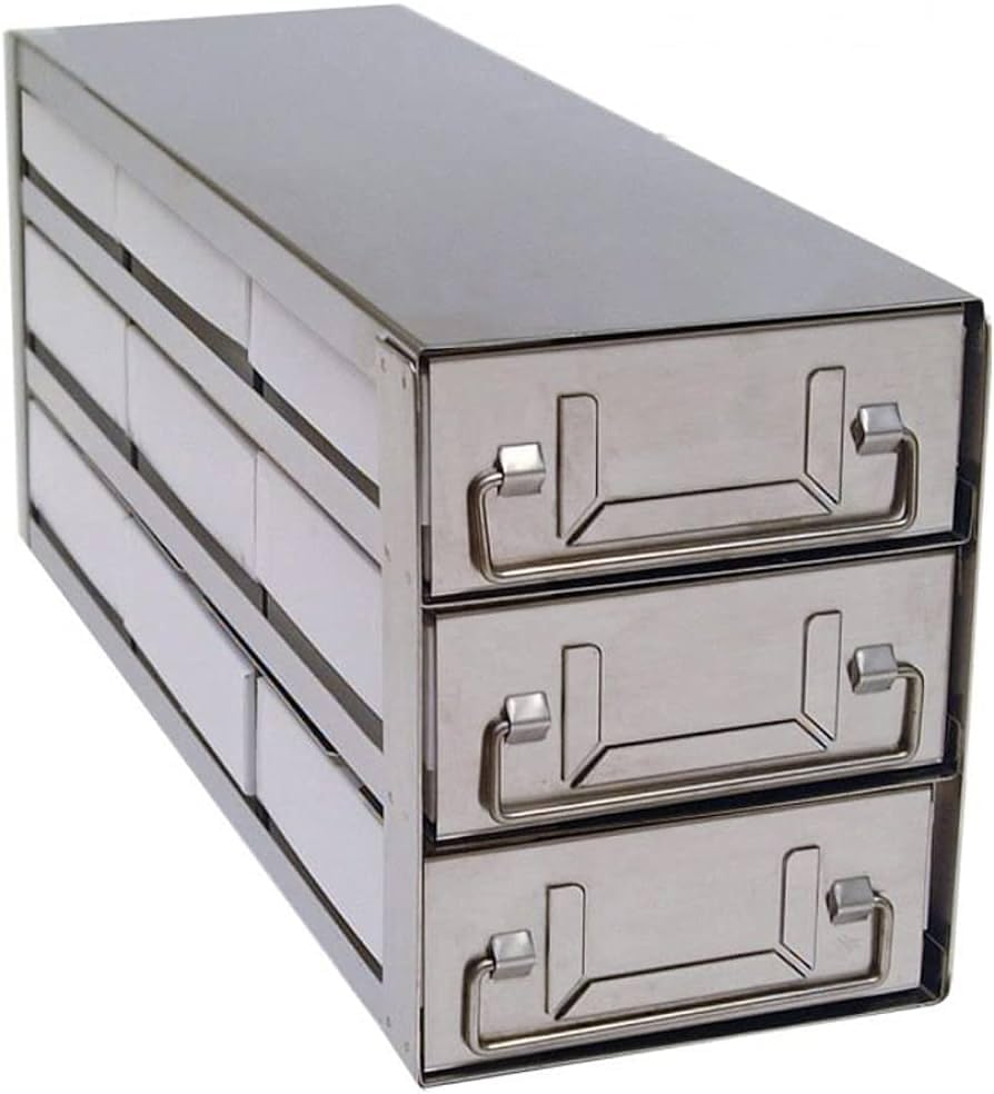 UF-432-100 Upright Freezer Rack with Box & Divider (100 Cell), 4 X 3 Box