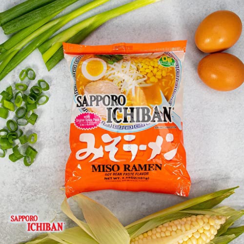 Sapporo Ichiban Miso Ramen Noodles, 17.75 Oz - Thumbnail 6