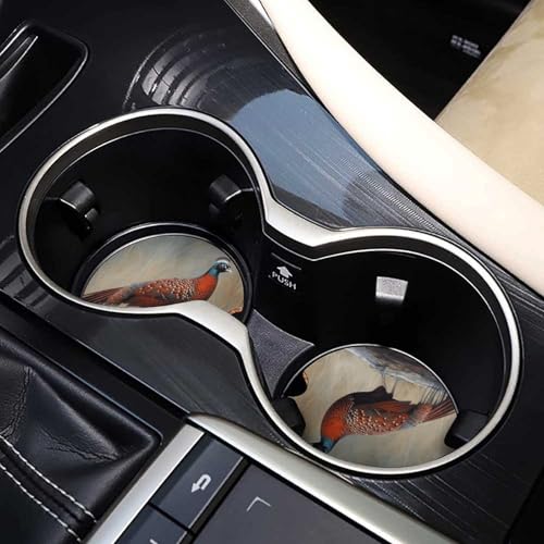 Portavasos de madera para coche, 2 unidades, diseño Red Pheasant miniatura 7