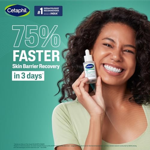 Image of Cetaphil CICA Restoring Serum 30ml | 75% Faster Skin Barrier Recovery in 3 Days | Soothes Sensitive Skin | Improves Tone & Dullness | Fragrance-Free & Hypoallergenic