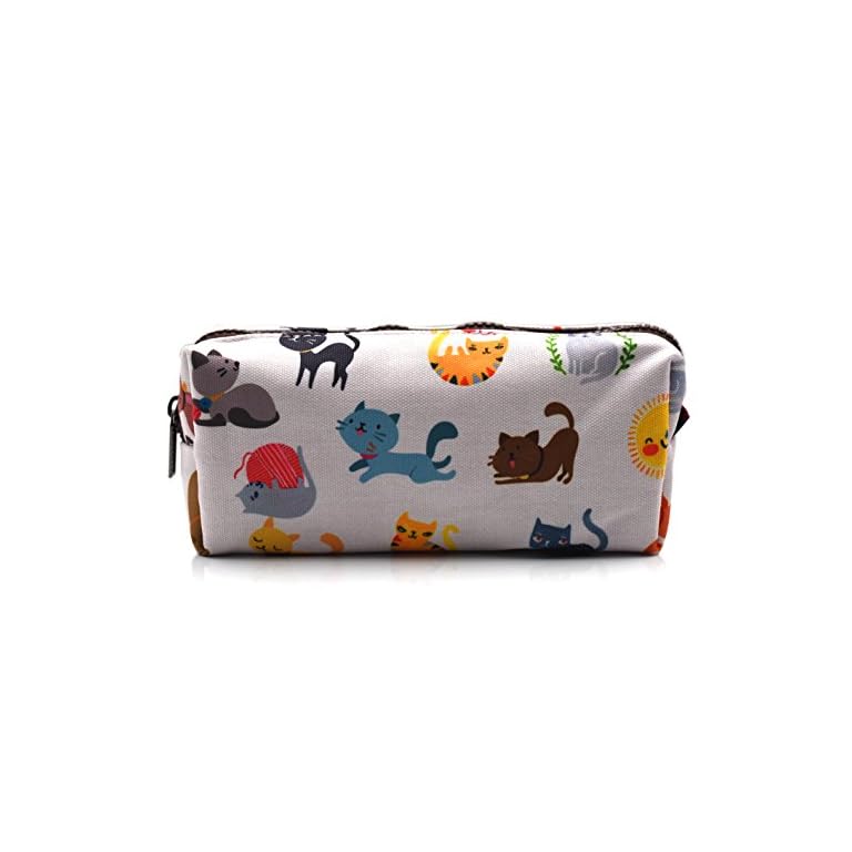 LParkin Cute Cat Pencil Case Make Up Case Cosmetic Bag Stationary