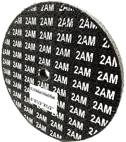 Image of EXL Unitized Wheel, Aluminum Oxide, 6 inch Diameter x 1 /2 inch Wide x 1 /2 inch Arbor, 2A Medium | 15534 | (Pack of 1)