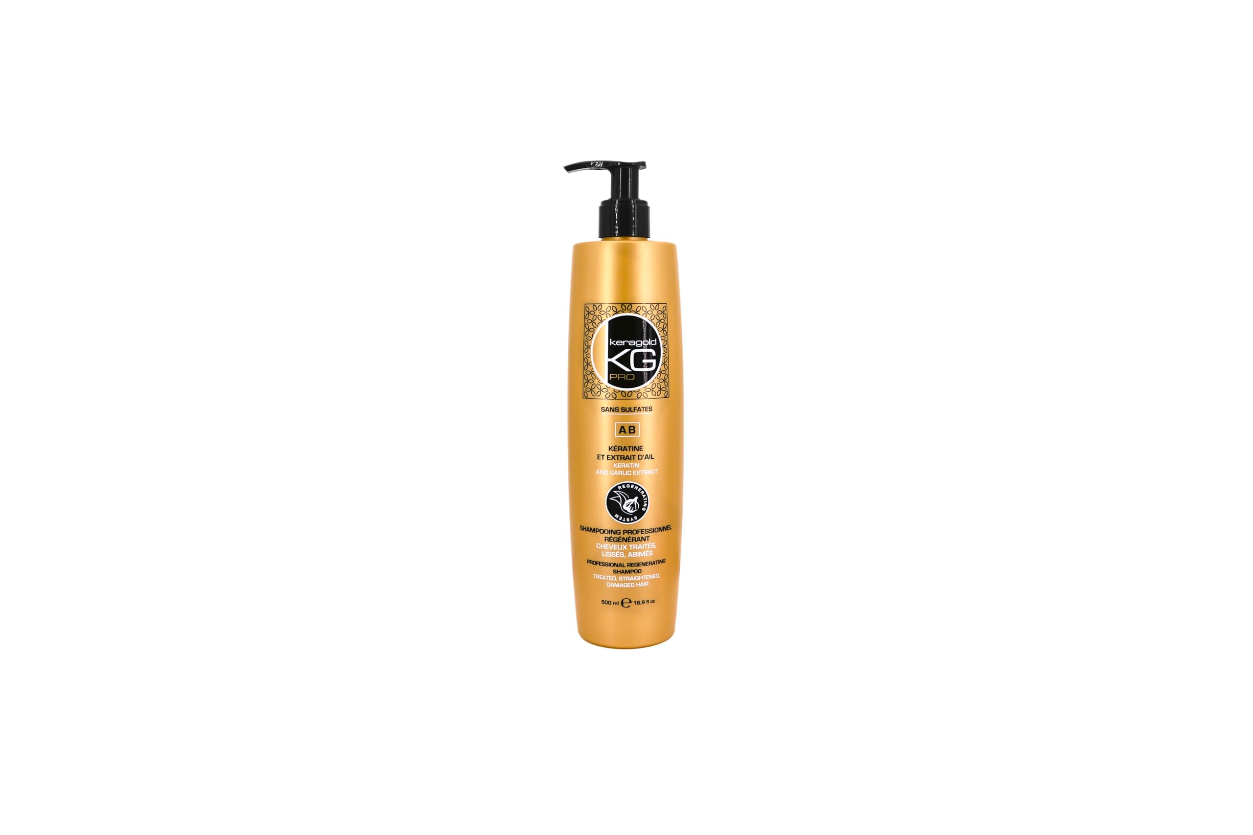 KERAGOLD KG PRO Keratin & Garlic Extract Shampoo - 500ml
