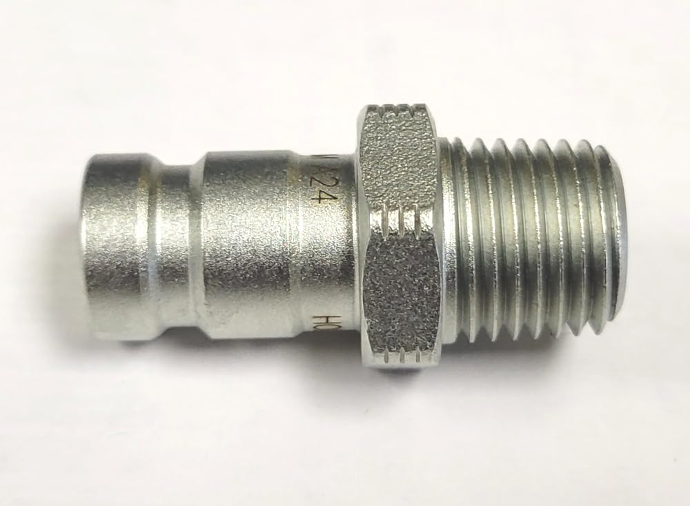 TP PD343 - Aftermarket Flat Face Diagnostic Nipple 1/4 MPT (Parker PD343 Aeroquip FD90-1034-04-04)