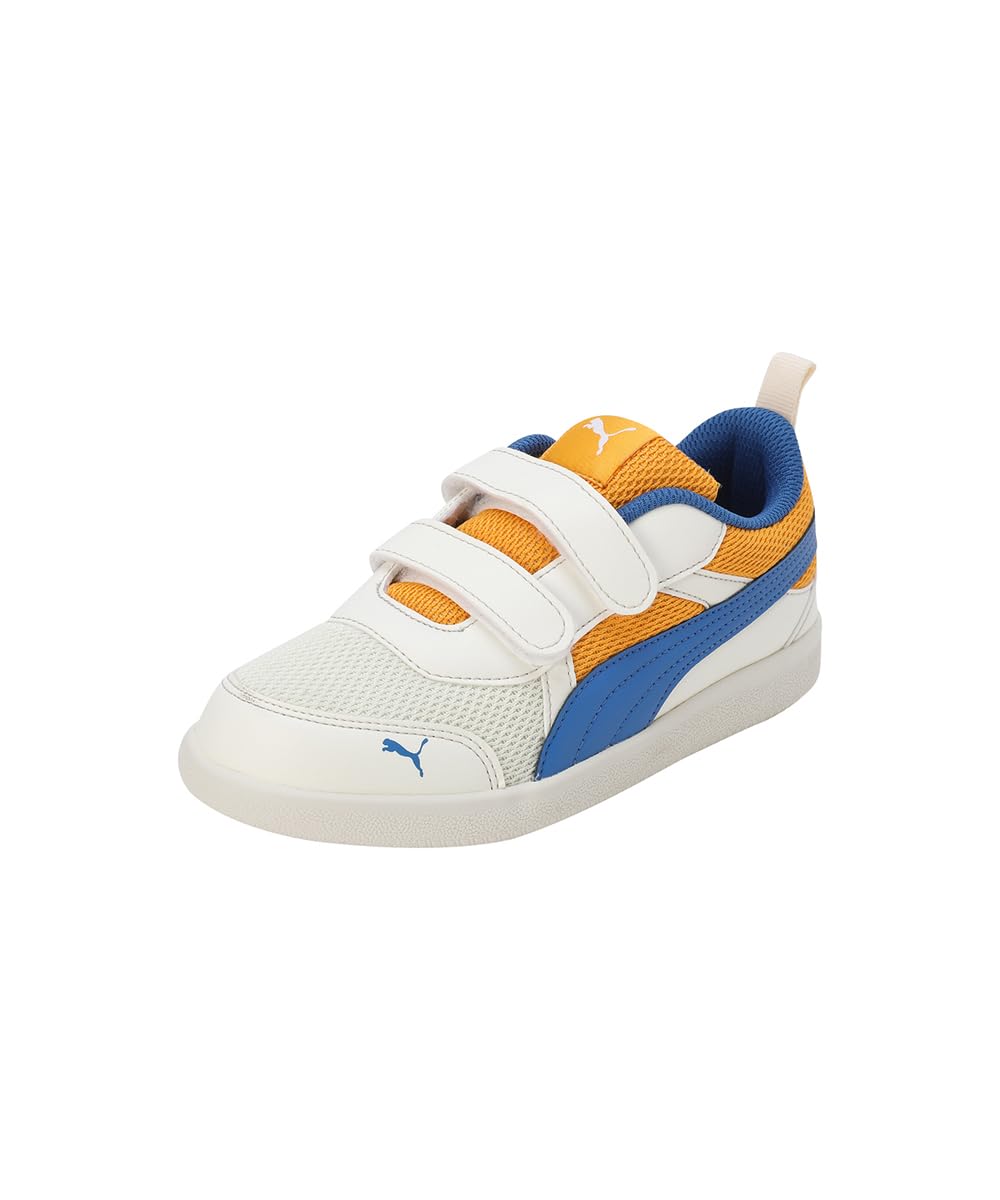 Puma Unisex-Kid Carter PS Warm White-Victoria Blue-Tangerine Sneaker - 1 UK (40036102) (B0CZS4TD28) Amazon Price History, Amazon Price Tracker