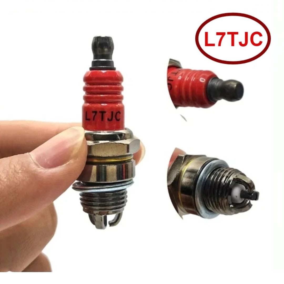 Bujias para generador de 2 Tiempos, Motor de Gasolina, Motosierra, desbrozadora, cortacésped, Herramienta eléctrica de jardín, Bujía 10 Unidades L7TJC