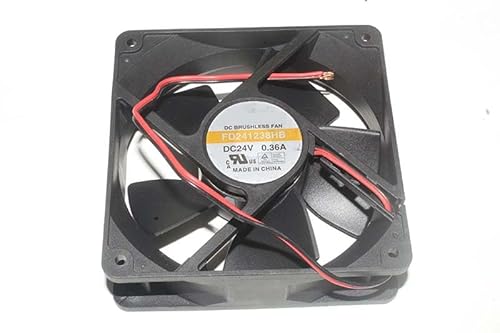 Zyvpee 12012038mm FD241238HB 24V 0.36A 2Wire 12cm Ventilador inversor, sin conector