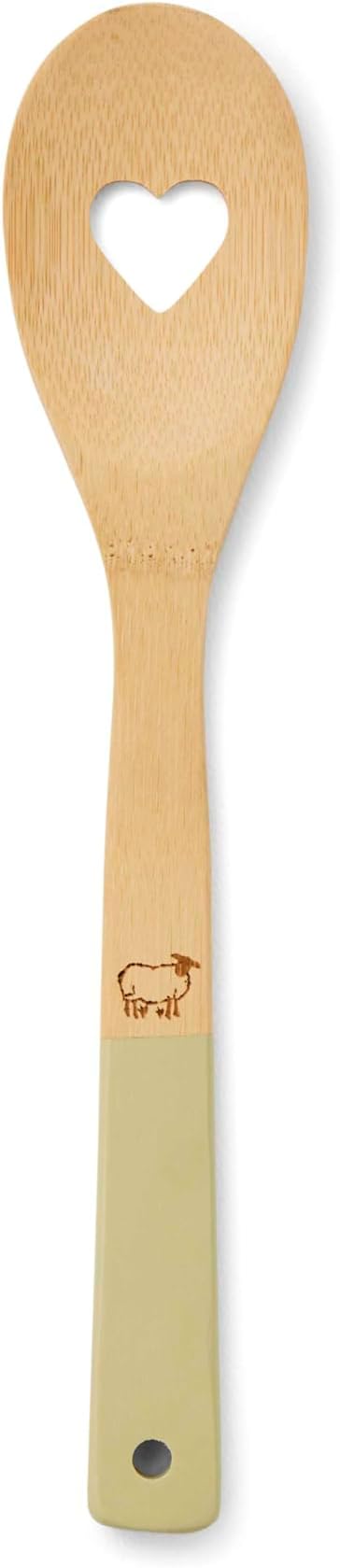 CooksmartBritish Designed Bamboo Wooden Spoon | Wooden Cooking Spoons Made from Bamboo | Lovely Designed Bamboo Spoons for Everyday Cooking - Highland Sheep