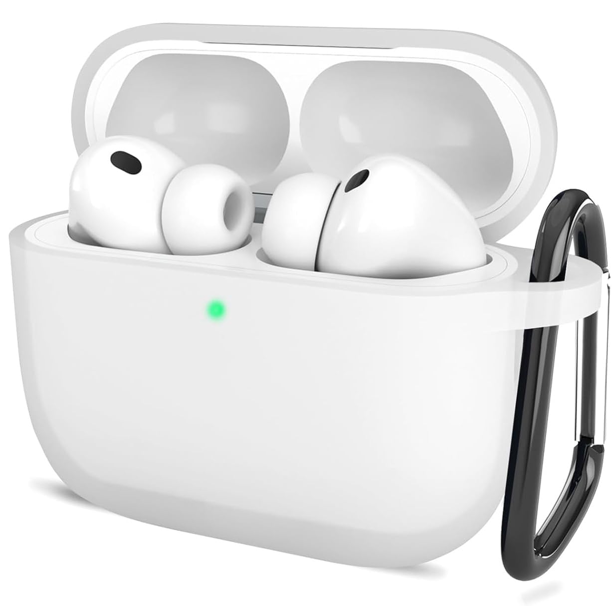 New Soft Silicone Case Compatible with Apple AirPods Pro 3 Generation (2025) Protective Silicone 360° Full Protection Dust-Proof Shockproof Case Cover with Hook (Cover Only) (Black) — Amazon image 15