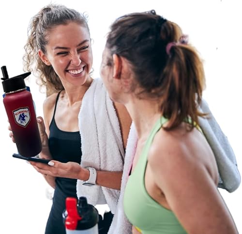 Miniatura 3 de Iron Flask - Botella de agua deportiva de doble pared aislada al vacío de acero inoxidable de boca ancha, botella térmica de viaje, tapa abatible