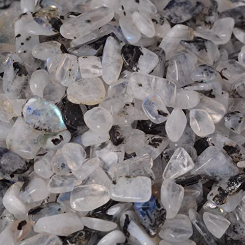 Image of 100 grams Small Tumbled Chips Polished Crushed Stone Crystal Healing Embellishments