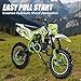 Washranp 50cc Dirt Bike for Adults & Kids-Kids Dirt Bike 2-Stroke Gas Powered Off Road Motorcycle Mini Bikes 40 MPH for Uphill and Off-Road Conditions Pull Start motos para niños USA Stock Green