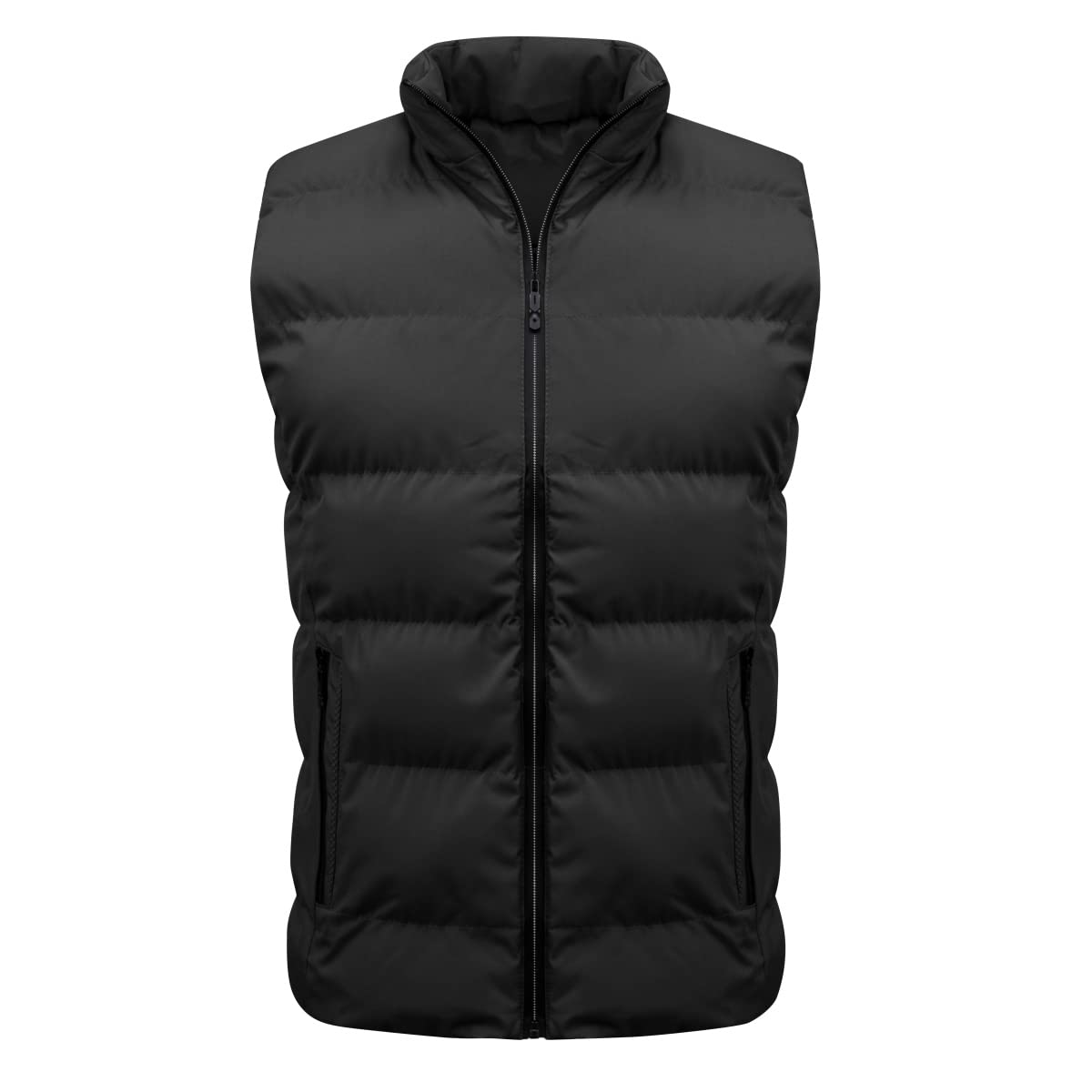 YOUTHUP Herren Steppweste Winter Freizeit Wärme Ärmellose Sportweste | Stehkragen, Leichte, Reißverschluss, Regular Fit, Warm bequem, Winterweste für Freizeit Outdoor