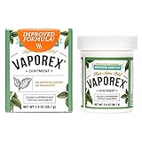 Vaporex Medicated Chest Rub, with Camphor, Menthol and Eucalyptus Essential Oil, Made in USA, 2 OZ.