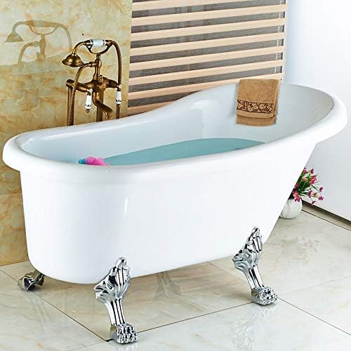 Robinet baignoire jet portatif résistant en laiton rétro - 4