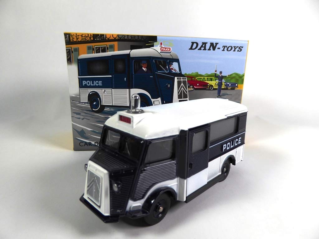 Citroën HY Police Secours – Dan Toys Dinky – Réplique Jouet Ancien – Gyrophare Lumineux (pile Non Incluse) – Import Norev – Modèle Collector