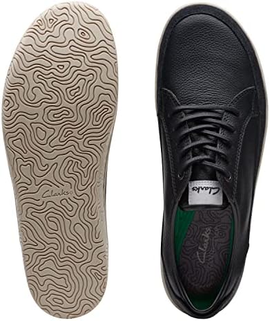 Clarks Men's Hodson Lace Sneaker, Black Leather, 13 | Image 4