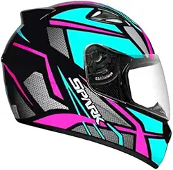 Capacete Masculino Feminino Ebf Spark Spider Rosa Tifany Brilhante