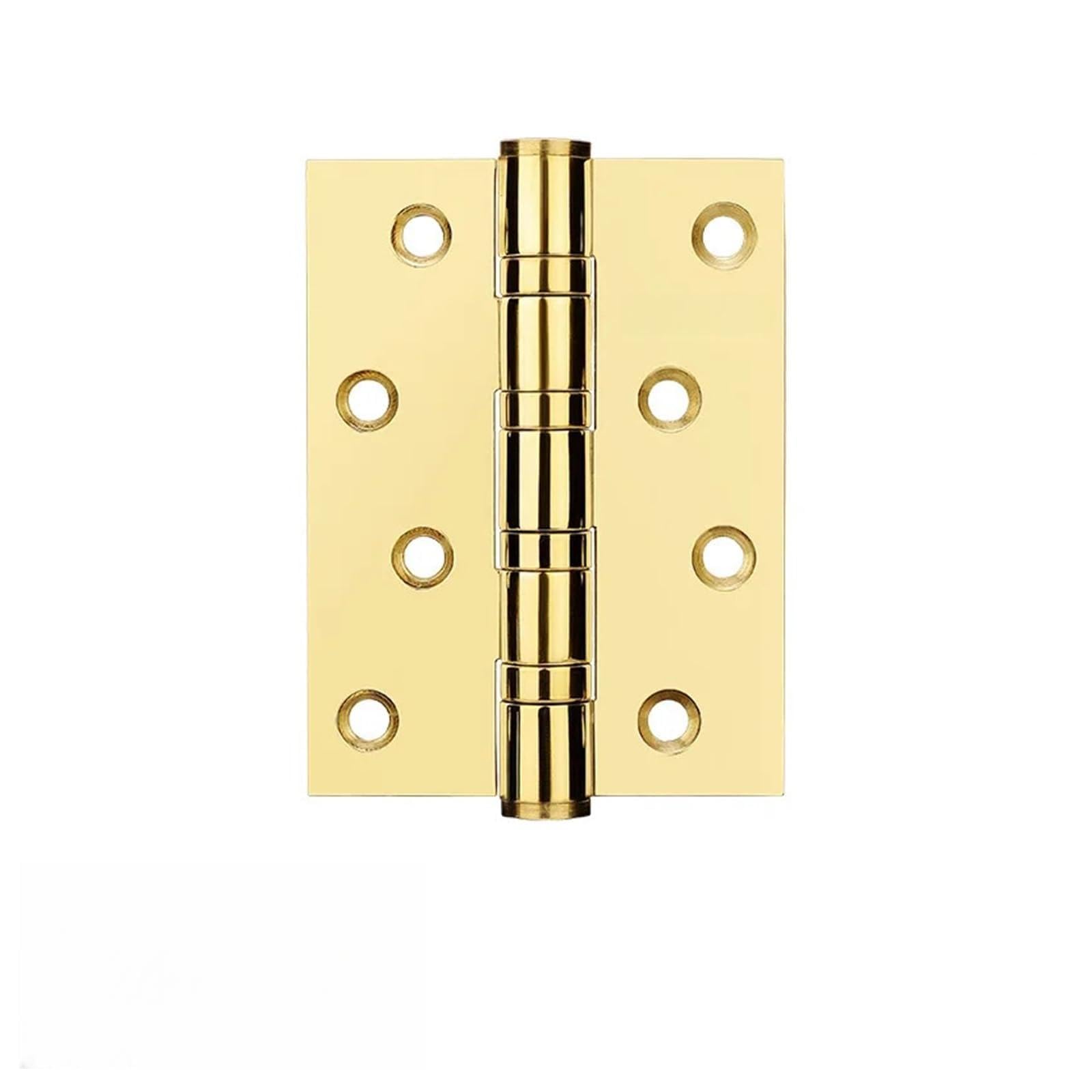 Pjfcewfdgx Bright Gold 4-Inch 3.0 Thickened Flat Stainless Steel Door Hinge