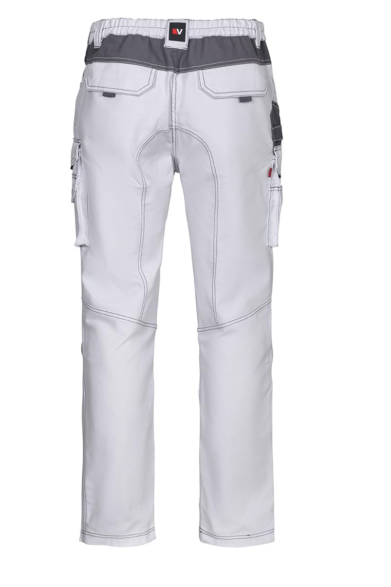 Velilla 103011B; Pantalón Canvas Bicolor Multibolsillos