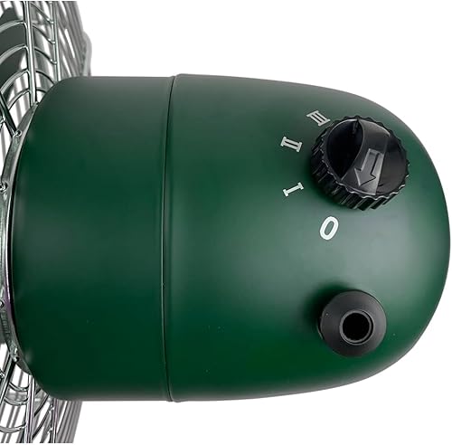 Miniatura 4 de Good Housekeeping 92617 Ventilador retro de mesa de escritorio de 12 pulgadas con amplia oscilación, ajustes de 3 velocidades y asa de transporte,