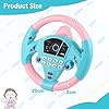 DBREAKS Juguetes de Volante para niños, Volante de Juguete con Luces Música, Copiloto Volante Niños Juguete Volante de simulación, conducción Juguetes educativos (Rosa) #5
