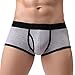 Produktbild Männer Baumwolle Unterhose, Sunday Reizvoll Mens Solid Breat Unterwäsche Slips Ausbuchtung Pouch Shorts Retroshorts Herren Pure Farbe Boxershorts (Grau, M)