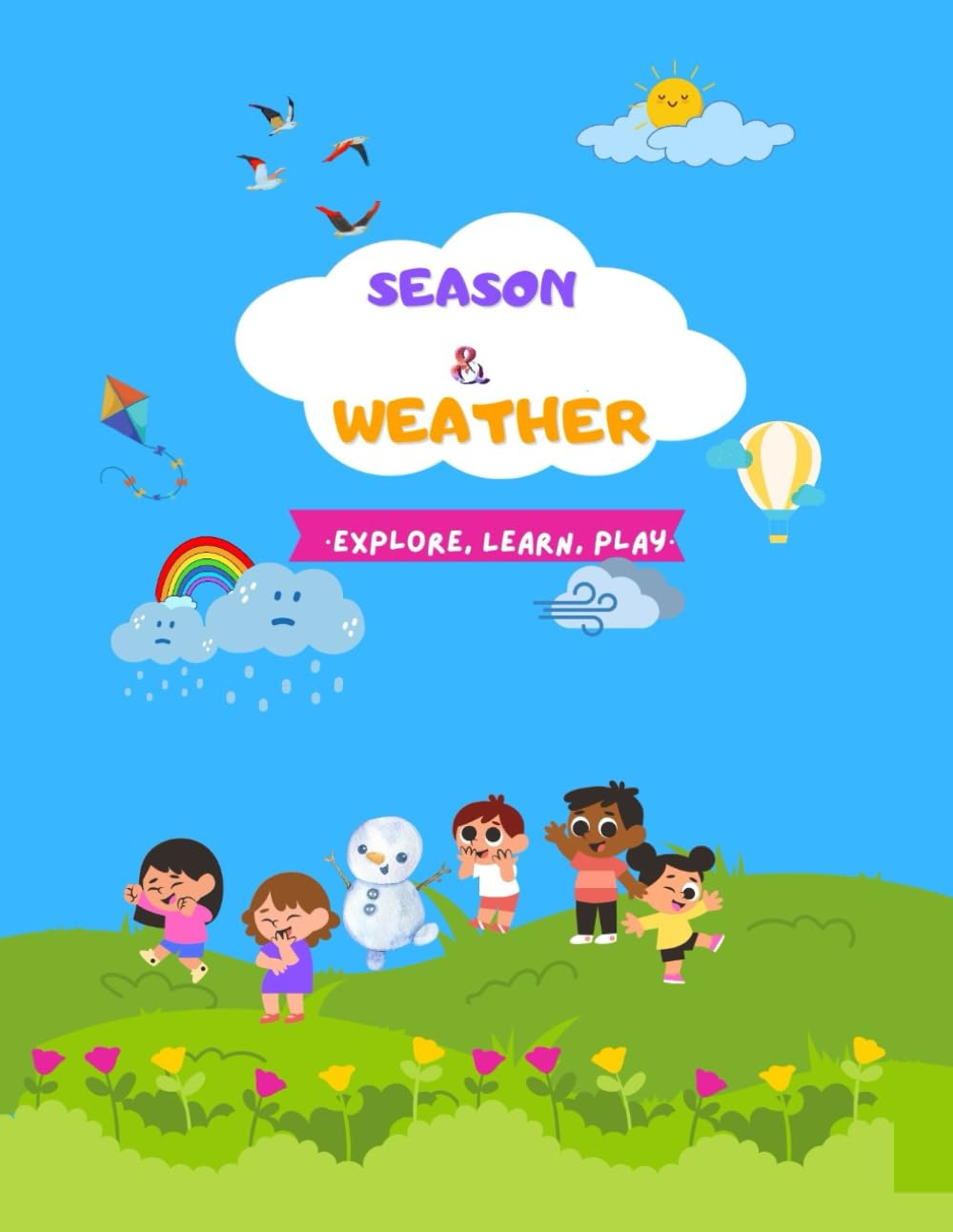Season and Weather coloring book: all weather coloring book