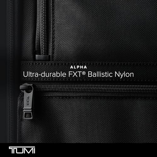 Image of TUMI - Alpha 3 Leather Brief Pack - 15 Inch Computer Backpack for Men and Women - Black