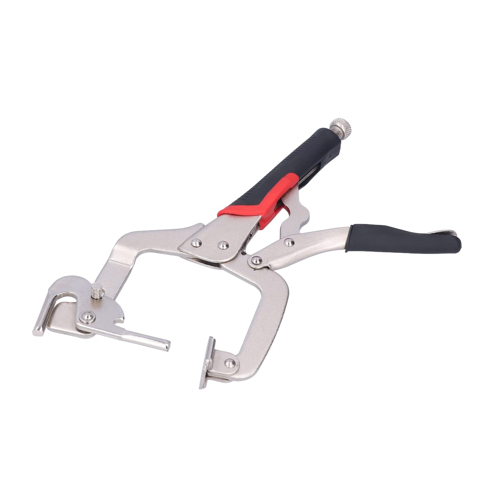 Woodworking Pocket Hole Clamp, 2-in-1 Vigorously Inclined Hole Open Pliers, 360° Rotation Movable Claw Grip Adjustable Buckle