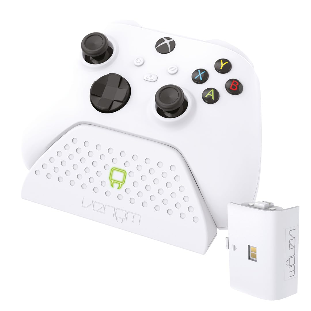 Venom Charging Dock With Rechargeable Battery Pack - White (Xbox Series X & S/Xbox One)