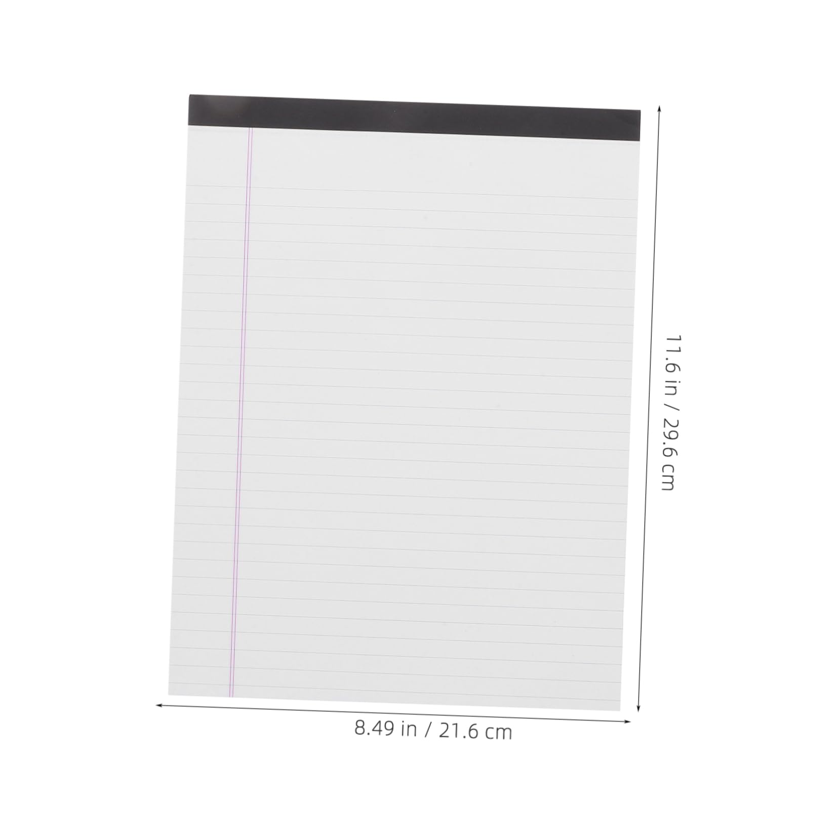 Blocco Note A4 4 Pezzi Carta Bianca Righe Larghe Supporto Robusto per Scrittura Scolastica e Ufficio, Pad Legali per Appunti Pratici e Resistenti