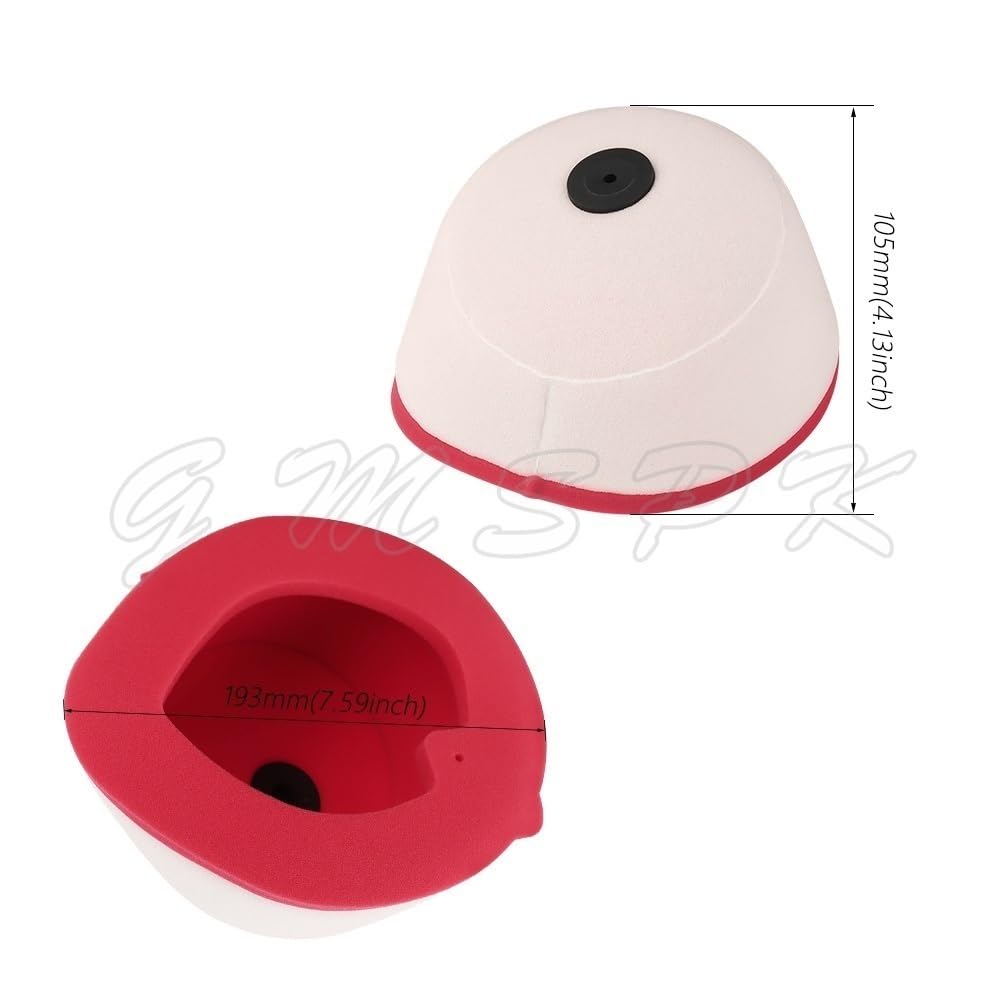 filtro aria moto Pulitore filtro aria adatto per CR125R CR250R 2002-2007 CRF250R 2004-2009 CRF250X CRF450R CRF450X CRF CR 125 250 450(4 PCS)