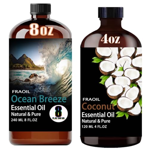 Aceites Esenciales Ocean Breeze y Coco 8 y 4 Fl Oz