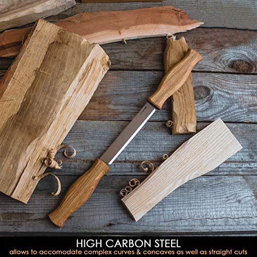 BeaverCraft Zugmesser DK1-11cm gerade Rasur Holzschnitzerei Werkzeuge Holzbearbeitung Handwerkzeug Holzschnitzerei Zugmesser