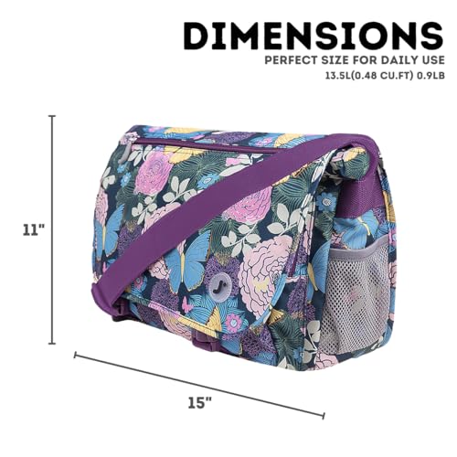 Image of J World New York Terry Messenger Bag for Women Girls School Kids