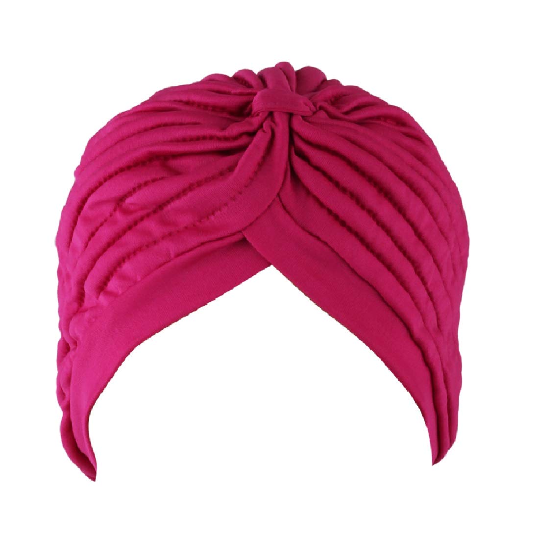 BISMAADH Readymade Knit Pleated Cap Head Wrap/Cover Bonnet Pagri Stretchable Polyester Turban