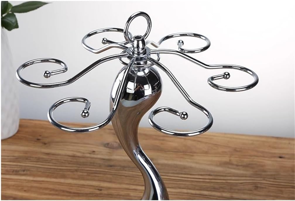 Red Wine Cup Holder Ornament High Legged Hanging Upside Down for Household Use 6 Pieces