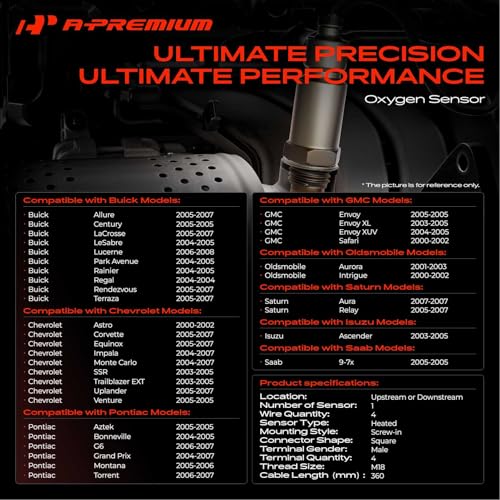 Sensor de Oxígeno A-Premium para Chevrolet y Buick 4 Pines miniatura 2