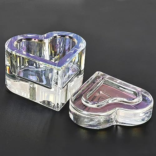Recipiente de cristal para manicura con tapa acrílica miniatura 4