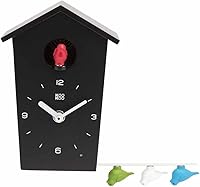 Vista 1 de KOOKOO Birdhouse Mini - Reloj de cuco moderno con 12 canciones naturales de pájaros o llamada de cuco