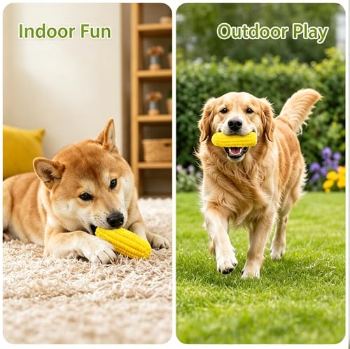 Juguete mordible interactivo para perro en forma de maíz miniatura 6