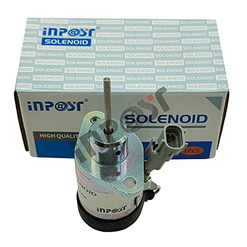 INPOST Solénoïde d'arrêt pour Kubota D1503 V2203 1G939-60010 PS45CZ250 25-38773-00 PS45CZ290 PS45CZ0254 12 V Cover