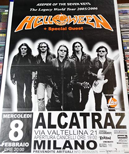 Affiche Helloween Keeper Of The Seven Keys souvenir concert Milano 2005