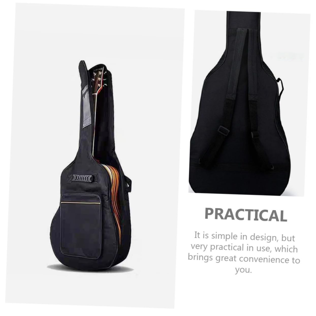 OFFSCH Professional Acoustic Guitar Bag 40/41 Inches Waterproof Gig Bag Smooth Zipper Handheld or Shoulder Carry Oxford Cloth Construction