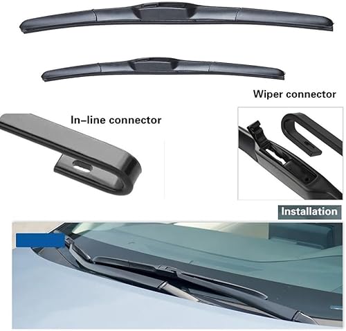 Miniatura 2 de Limpiaparabrisas LHD delantero compatible con Renault Master 3, Nissan NV400, Movano 2010-2023, parabrisas de 26 pulgadas + 26 pulgadas