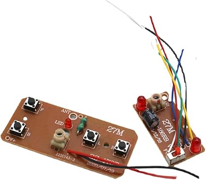 27mhz Four-Way Remote Control Board Two-Way RC Transmitter and Receiver Car Robot Model Accessories for DIY Projects(Control 2 Motors),Remote and App Controlled Vehicles,Hobby RC Cars